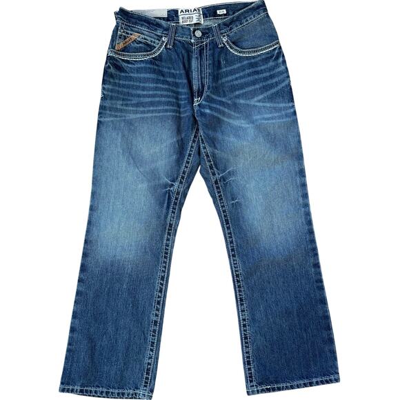 Ariat M4 Low Rise Coltrane Relaxed Boot Cut Jeans Mens SZ 32X30 - Picture 1 of 8